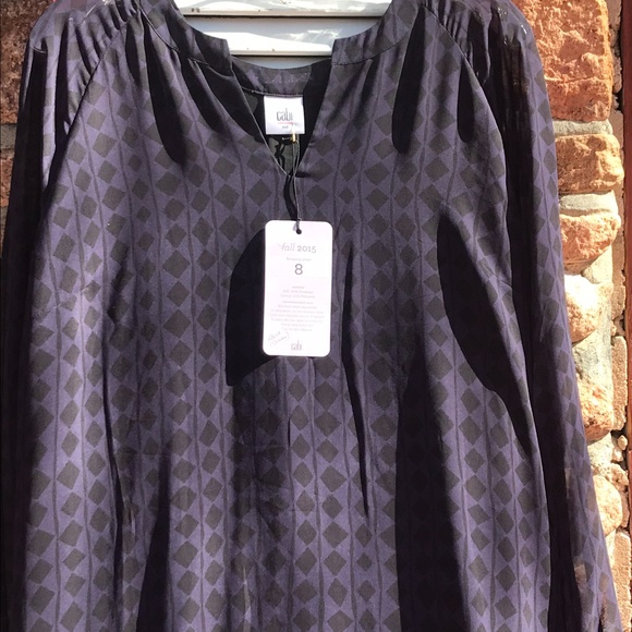 NEW CAbi Harlequin Shirt Dress Size Medium - Picture 3 of 8